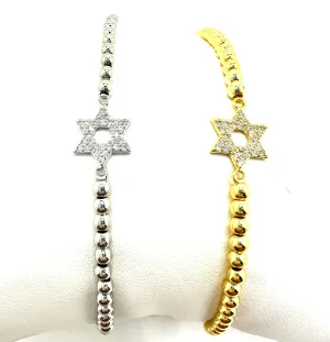 Star of David Beaded Bracelet