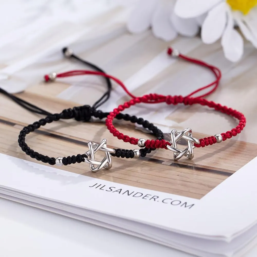 Star of David Red String Bracelet for Women Lucky Amulet Magen David Charm Bracelet Jewelry