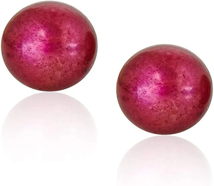 Sterling Silver Hypoallergenic Pearl Stud Earrings 925 Freshwater Cultured Button Pearl Studs For Women, 6mm-9mm