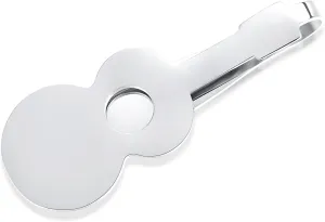 STJARNA Guitar Tie Clip for Men Stainless Steel Unique Music Tie Bar Personalized Gift Box