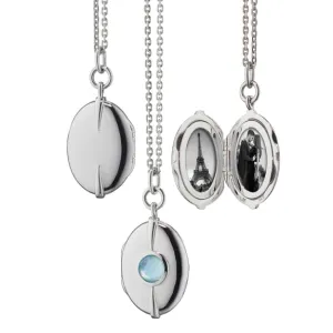 Stone Locket Necklace
