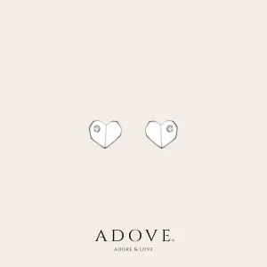 Stormy Heart Studs Earrings