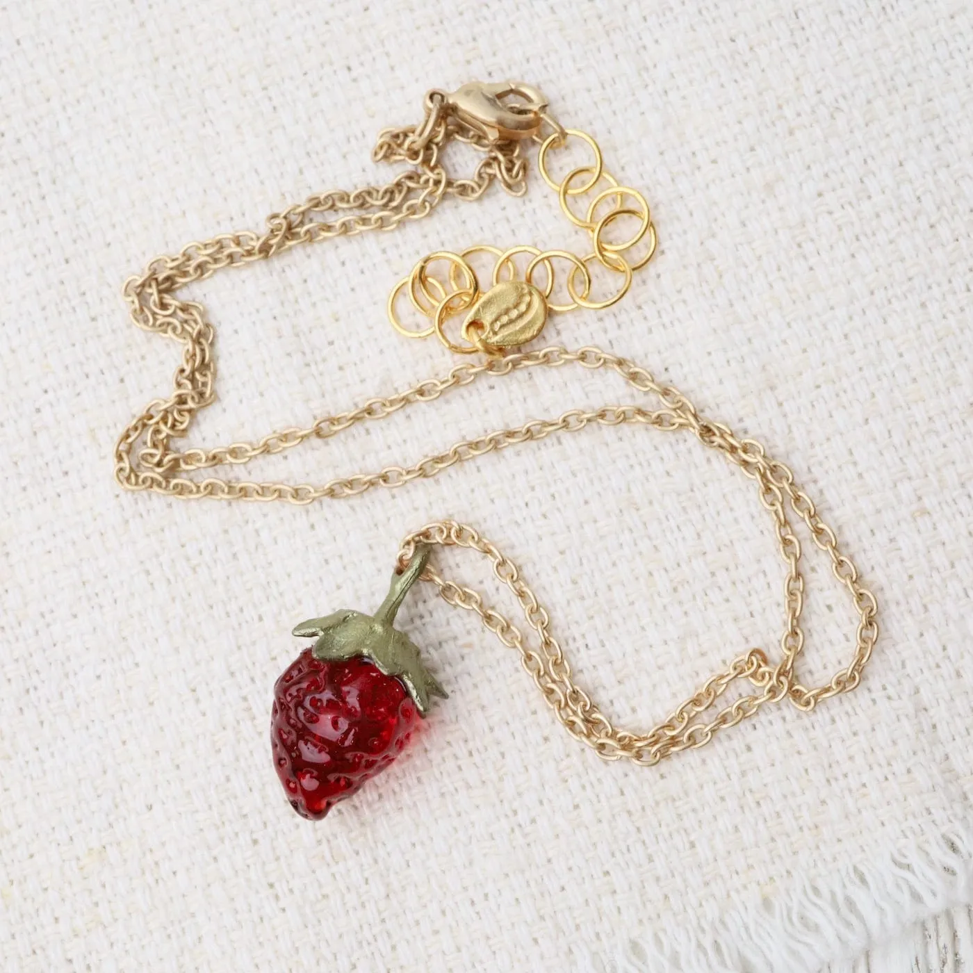 Strawberry Pendant Necklace