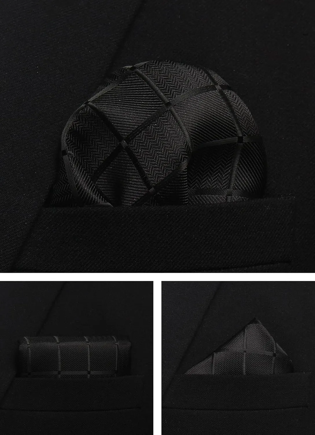 Striped Plaid Polka Dot Mens Tie Formal Necktie Pocket Squares Ties Clips Cufflinks Classic for Men Set
