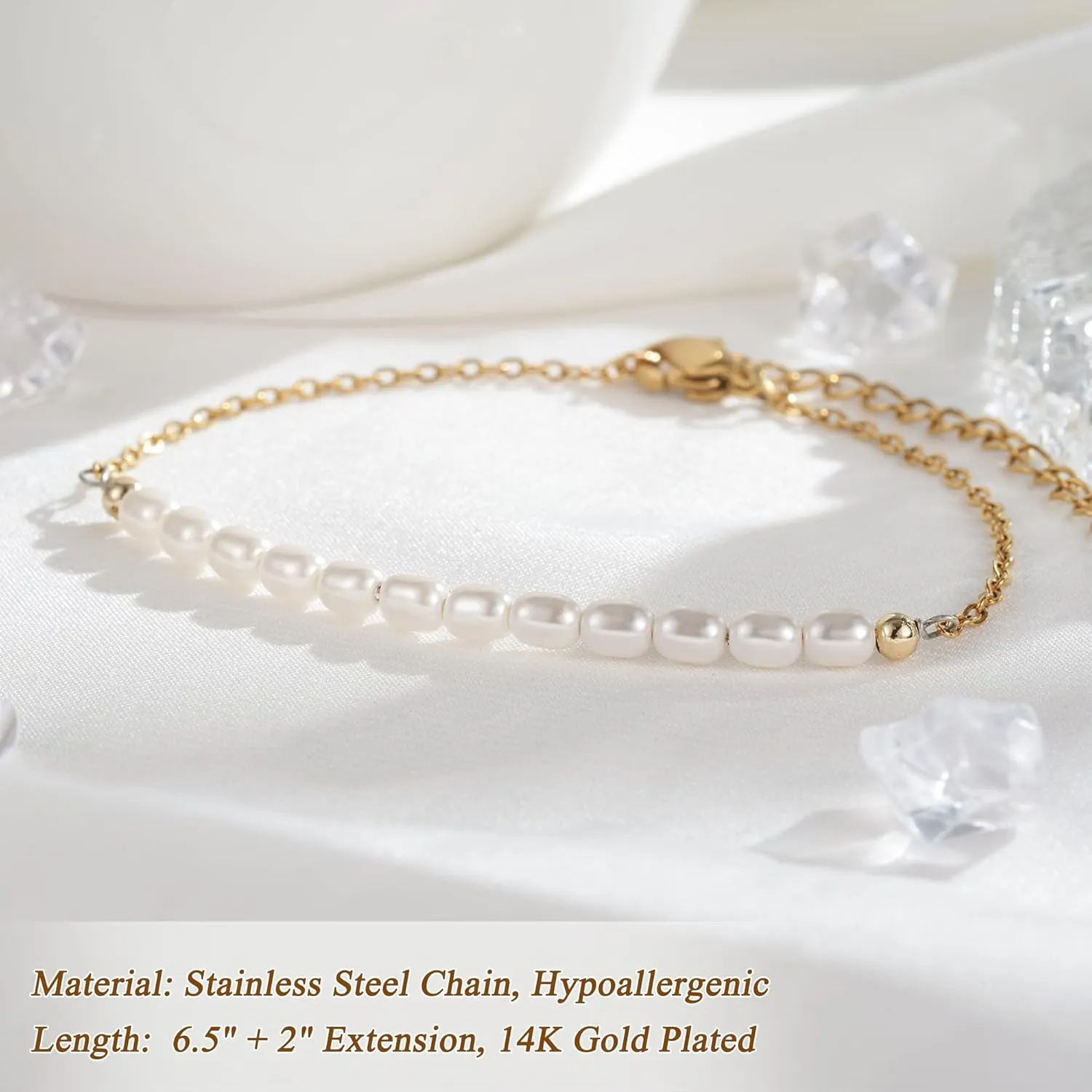 Tarsus Birthday Gifts for Women, Beautiful Pearls Precious Memories, Birthday Bracelet for 30th 40th 50th 60th Women, Birthday Gifts Ideas for Friend Sister Mom Grandma Aunt...