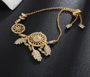 Tassel Dreamcatcher Shiny Zircon Female Bracelet