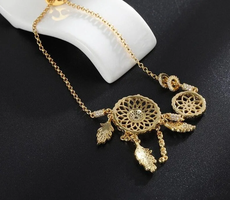 Tassel Dreamcatcher Shiny Zircon Female Bracelet