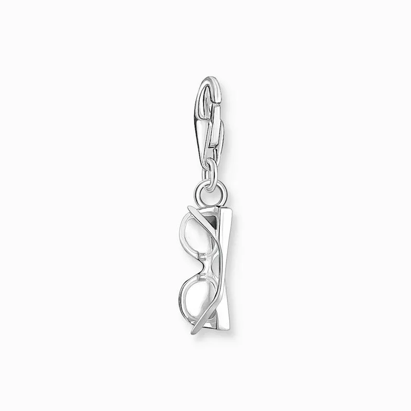Thomas Sabo Charm Pendant - Pink Sunglasses with White Stones