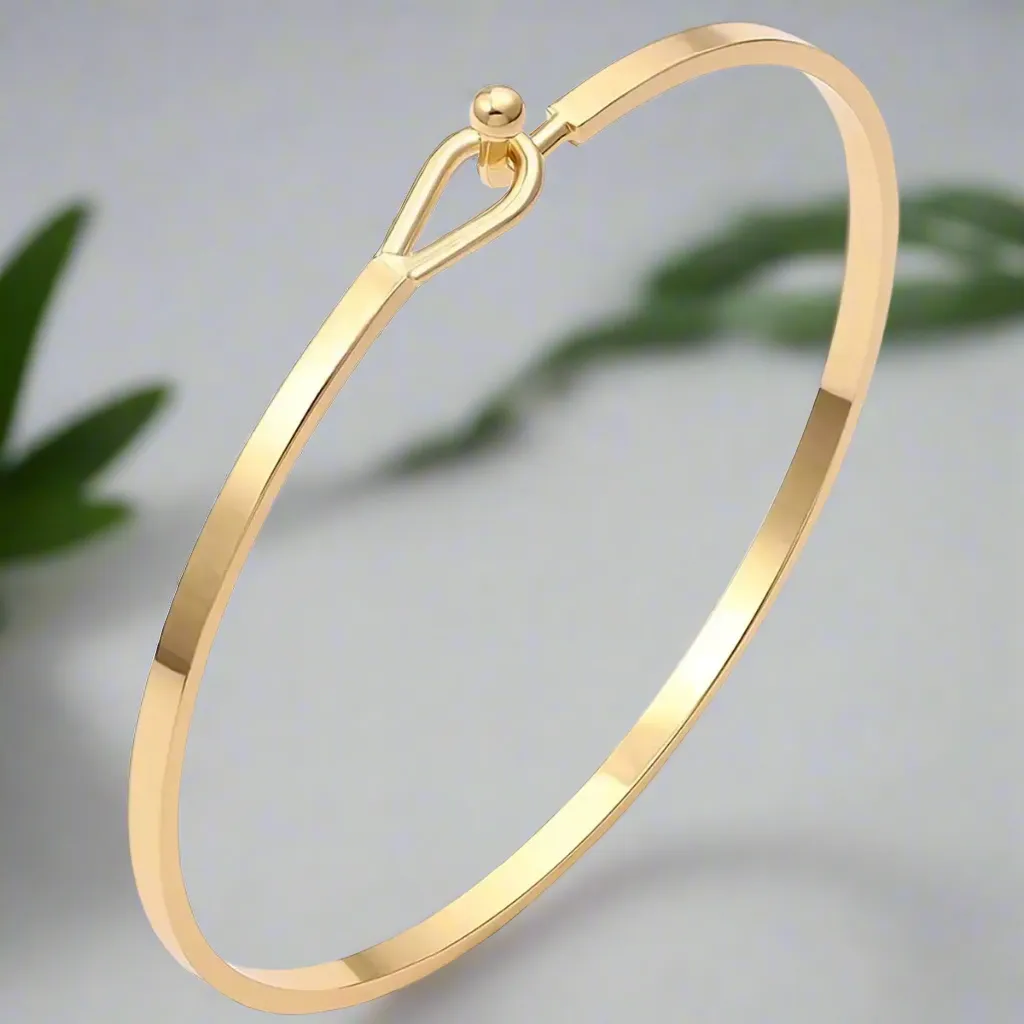 Titanium Steel Bracelet for Women Simple Delicate Thin Cuff Bangle Bracelet for women