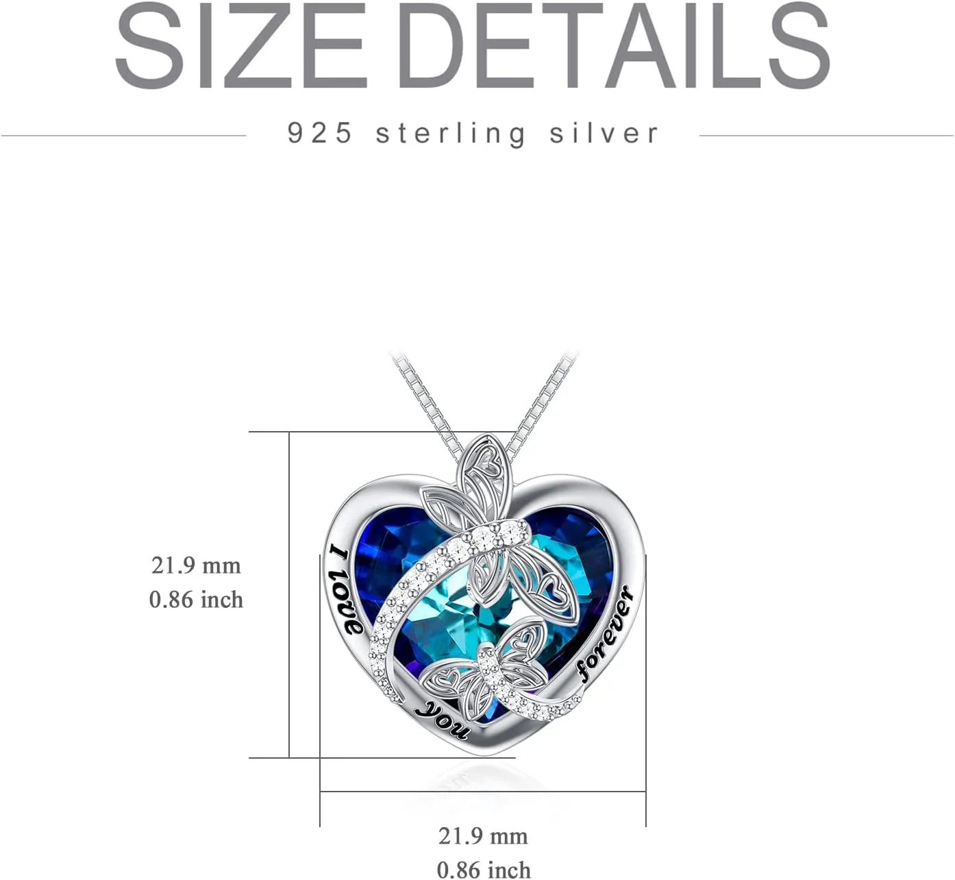 TOUPOP Dragonfly Gifts for Women S925 Sterling Silver Brighton Dragonfly Necklace with Crystal Birthday Mothers Day Jewlery Gifts for Dragonfly Lovers Women Mom