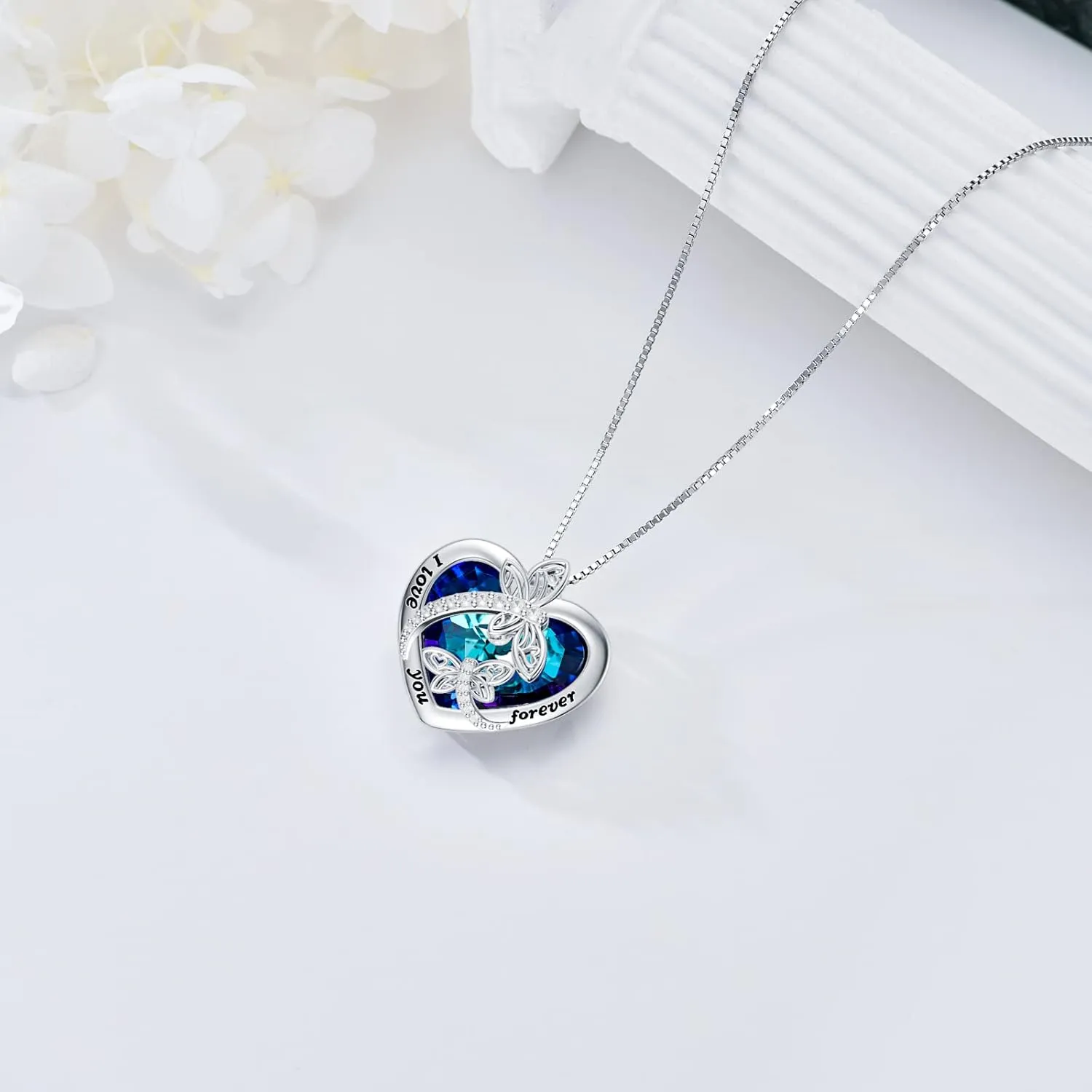 TOUPOP Dragonfly Gifts for Women S925 Sterling Silver Brighton Dragonfly Necklace with Crystal Birthday Mothers Day Jewlery Gifts for Dragonfly Lovers Women Mom