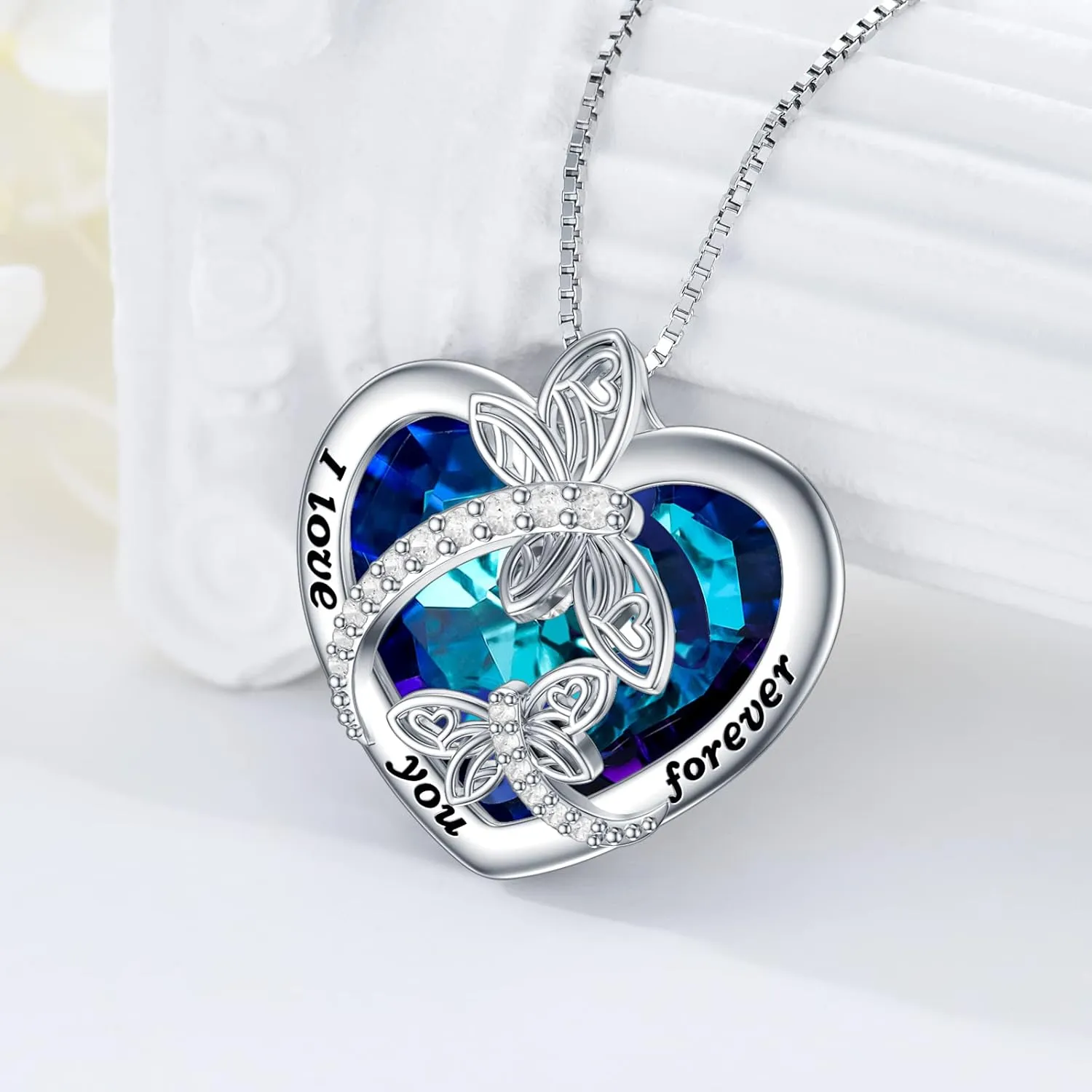 TOUPOP Dragonfly Gifts for Women S925 Sterling Silver Brighton Dragonfly Necklace with Crystal Birthday Mothers Day Jewlery Gifts for Dragonfly Lovers Women Mom