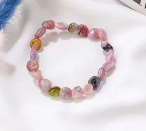 Tourmaline Crystal Tumble Stone Bracelet