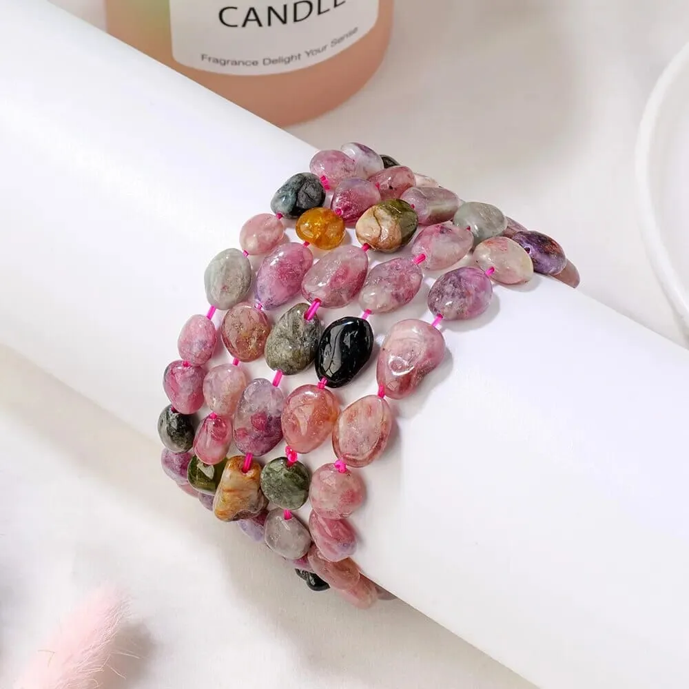 Tourmaline Crystal Tumble Stone Bracelet