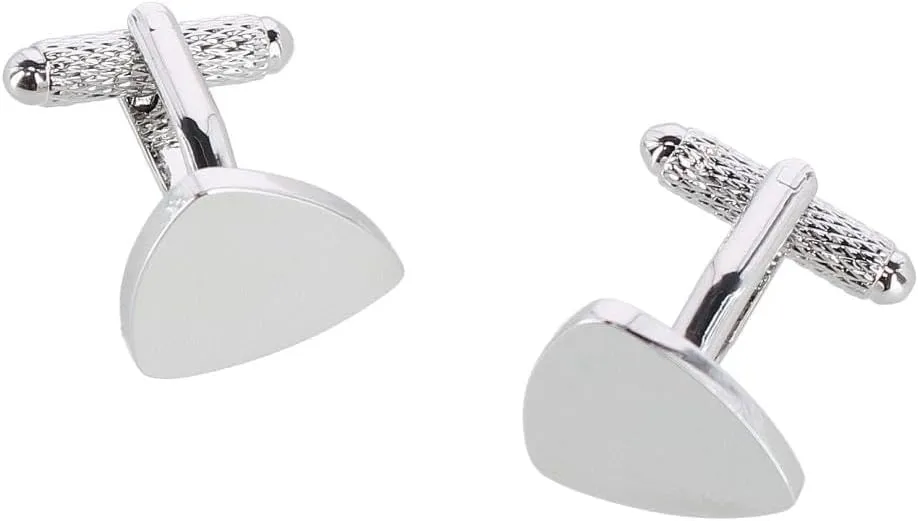 Trafalgar Men's Stefano Shield Brass Engravable Cufflinks