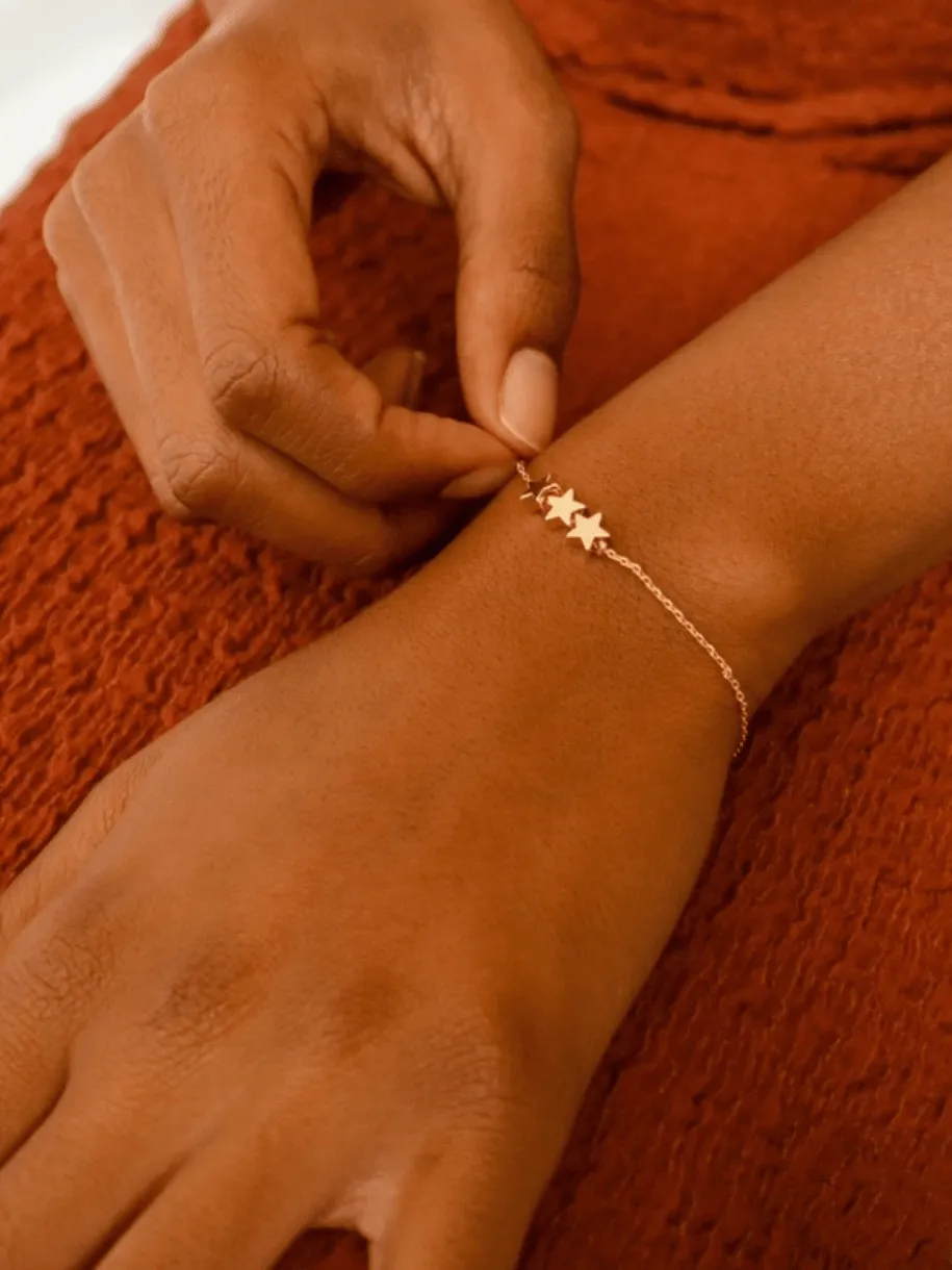 Trio Star Charm Bracelet