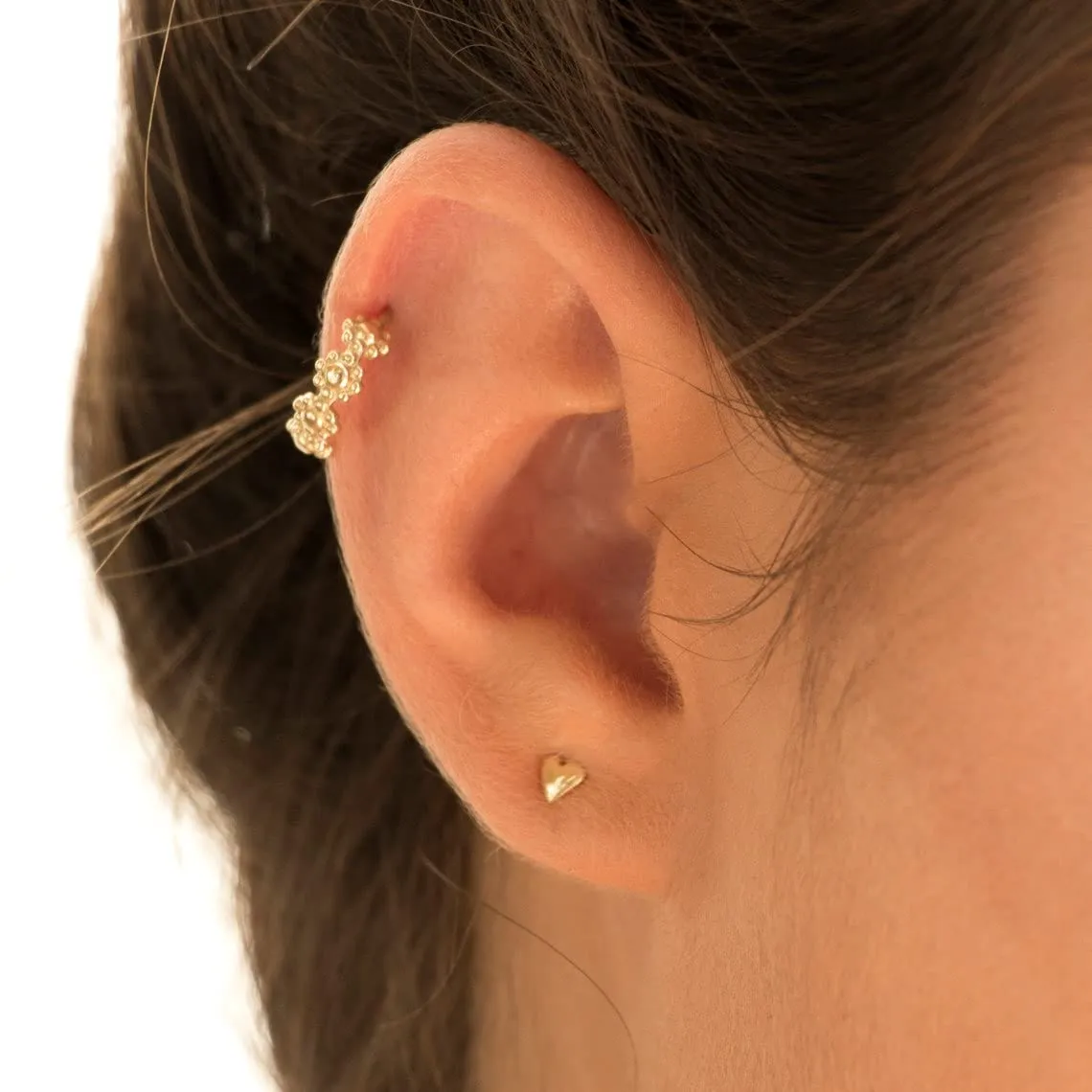 Unique 925 Sterling Silver 16g 8mm Nose Ring Hoop Nose Piercing Ear Piercing Handmade Body jewelry for women
