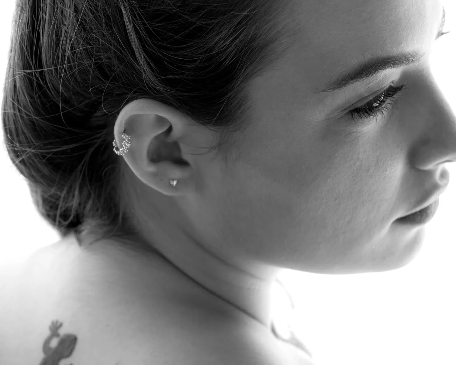 Unique 925 Sterling Silver 16g 8mm Nose Ring Hoop Nose Piercing Ear Piercing Handmade Body jewelry for women