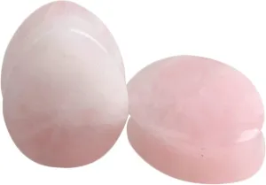 Unique Gauge Earrings, Saddle Teardrop Stone Ear Gauge Stretching Double Flared Flesh Ear Gauges Piercing Plugs 2Pcs