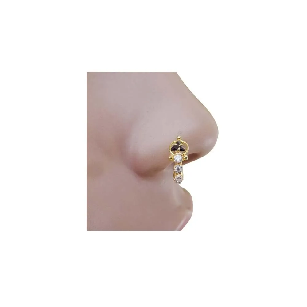 Unique Gold Nose Ring Indian Nose Ring Indian Nose Stud 22G Nose Ring Gold Nose Hoop Gold Nose Piercing