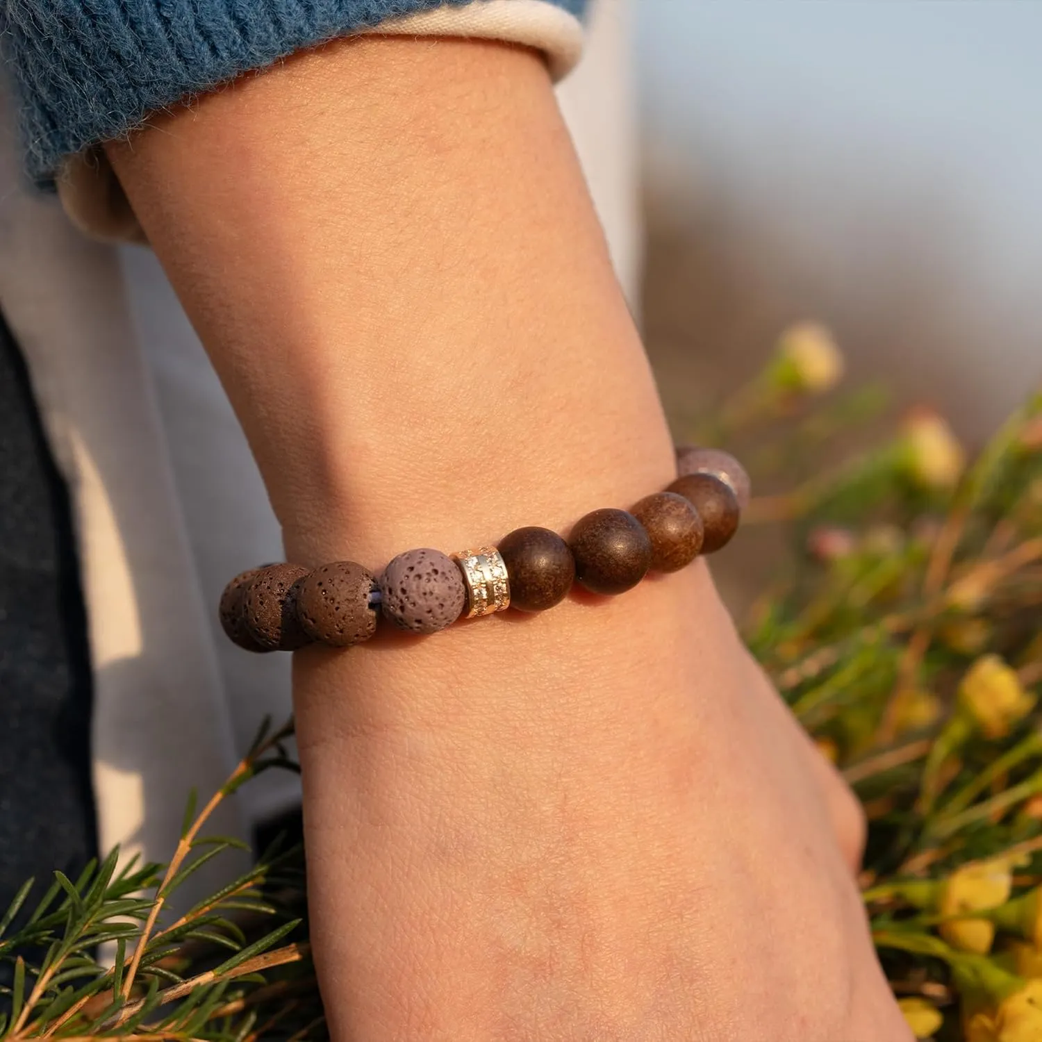 Unique Natural Fragrances, Royal Master Craftsmanship, Featuring Five Purely Natural Scents Contain Genuine Natural Crystals - 10mm beads