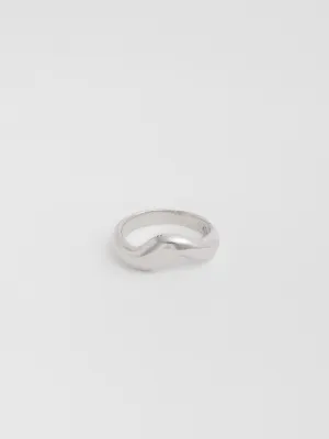 Until Then Ripple Band Silver