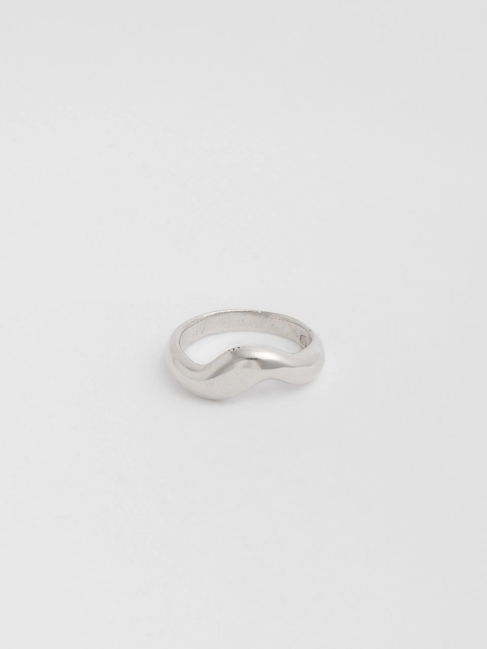 Until Then Ripple Band Silver