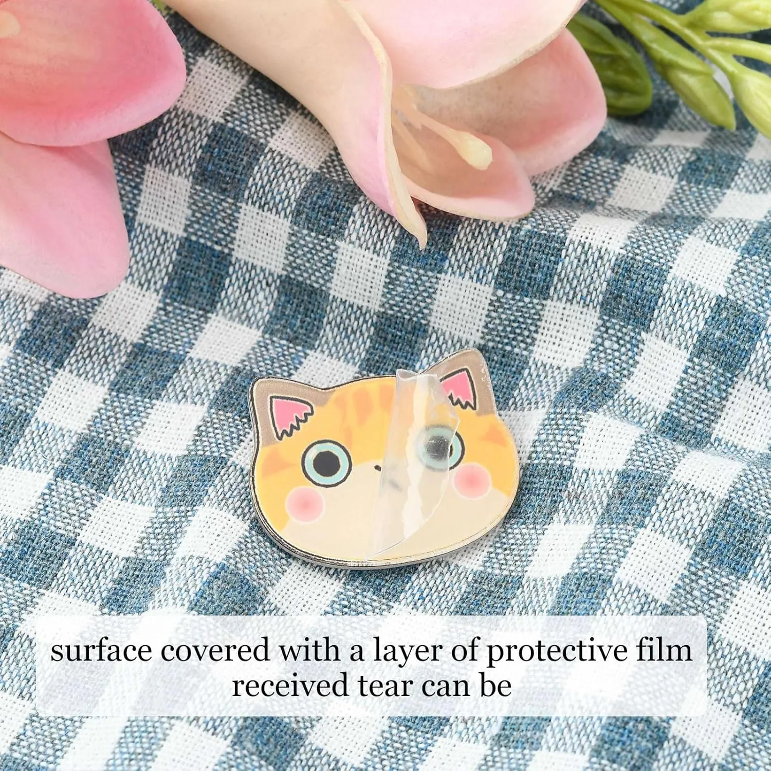 UR URLIFEHALL 10 Pcs Acrylic Cat Brooch Cat Head Brooch Pins Animal Brooch Lapel Pin Badges for Clothes Bags Backpacks Decoration Gift
