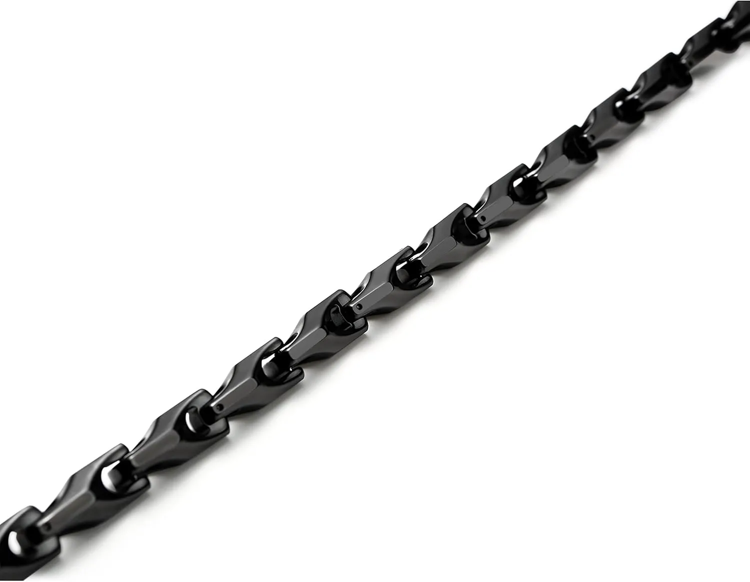Urban Jewelry Unique Astro Snake 22 Inches Men's Tungsten Golden Toned or Silver Link Necklace Chain (Heavy, Solid)