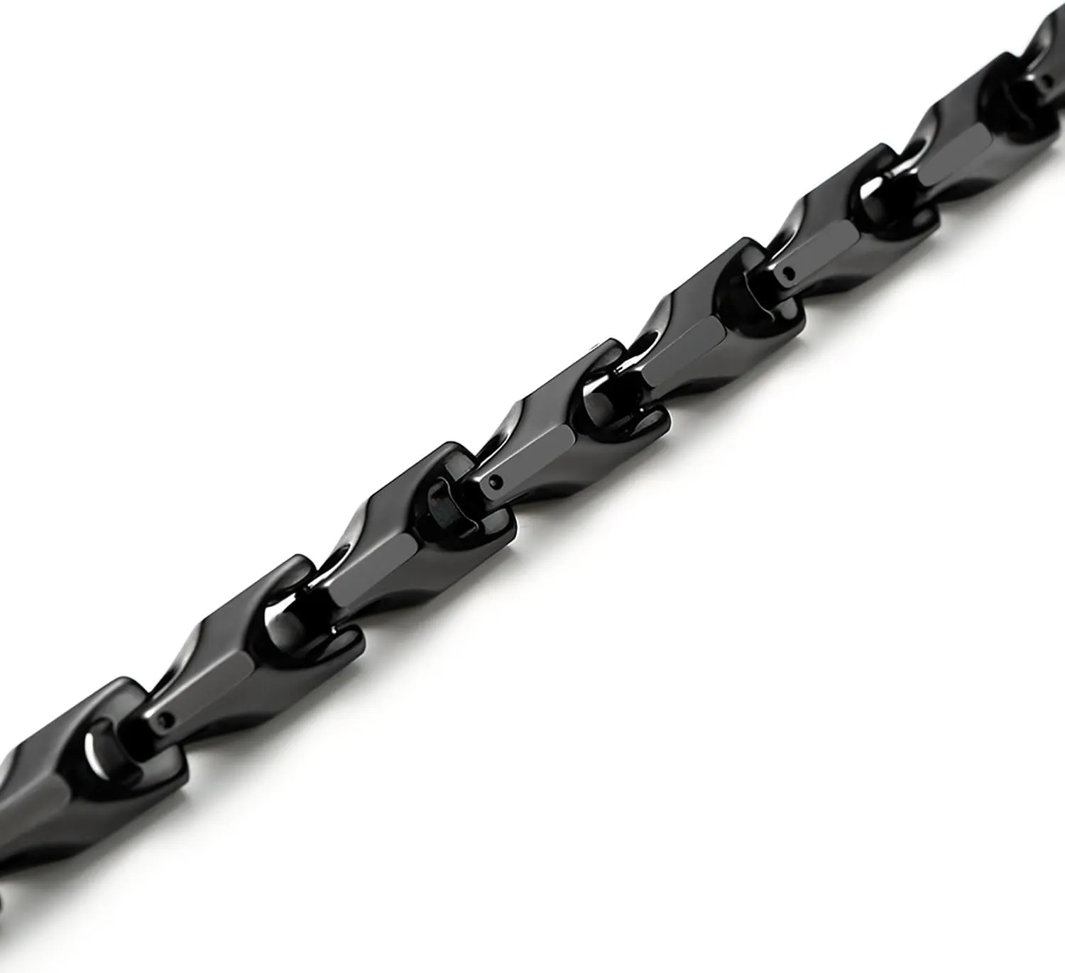 Urban Jewelry Unique Astro Snake 22 Inches Men's Tungsten Golden Toned or Silver Link Necklace Chain (Heavy, Solid)