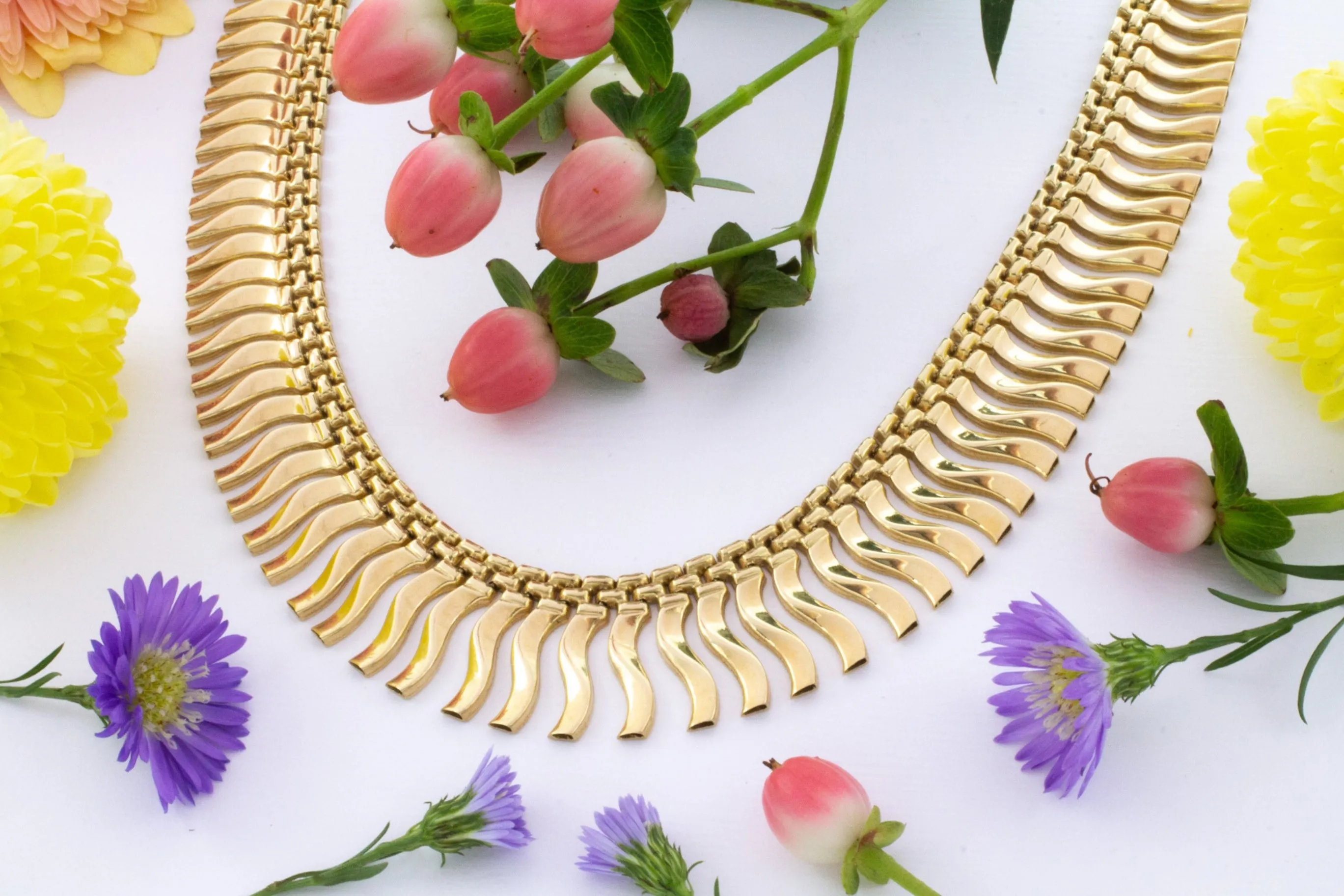 Vintage 14 carat gold collier
