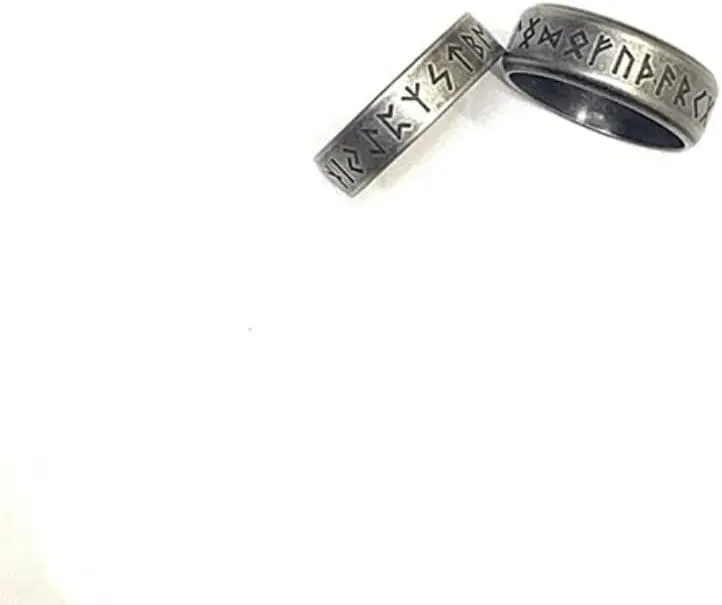 Vintage Viking Rune Ancient Ring Men's Retro Punk Party Accessories Jewelry Gifts-N45