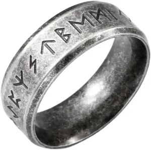 Vintage Viking Rune Ancient Ring Men's Retro Punk Party Accessories Jewelry Gifts-N45