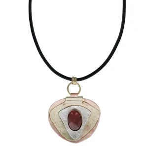 Whitney Designs Radiant Carnelian Pendant Necklace