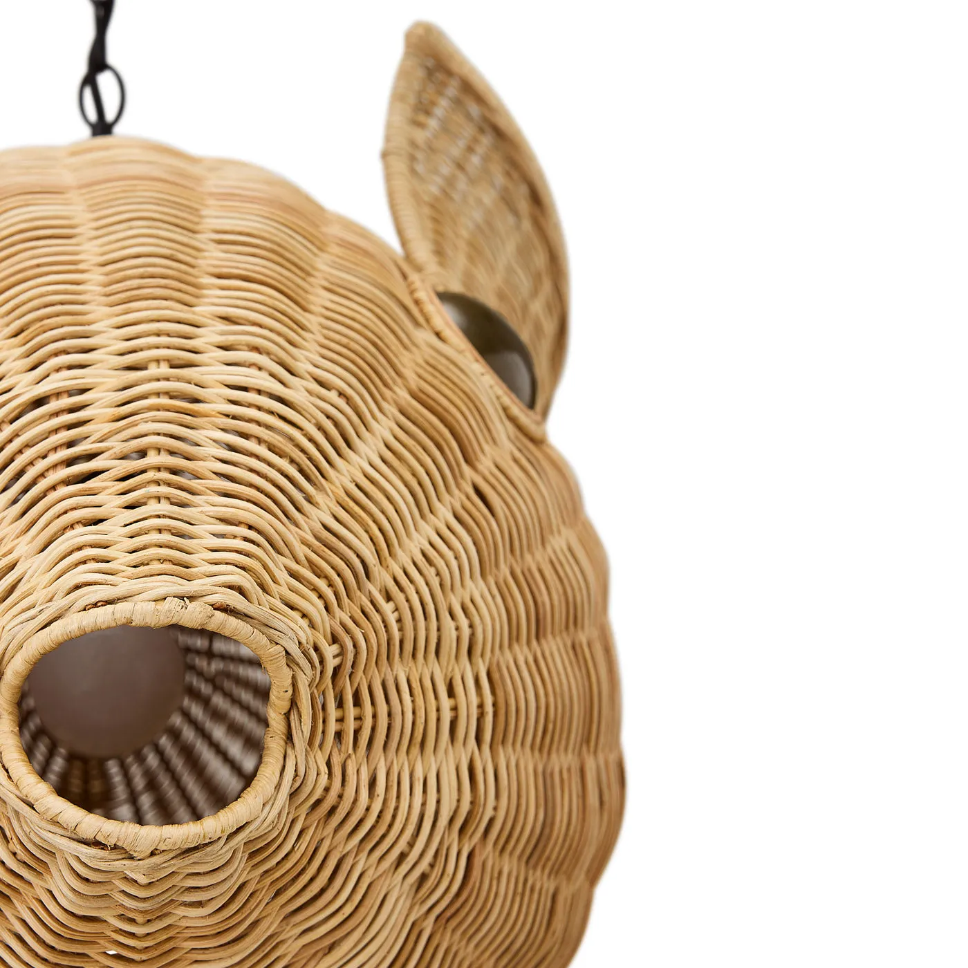 Wicker Blowfish Medium Pendant