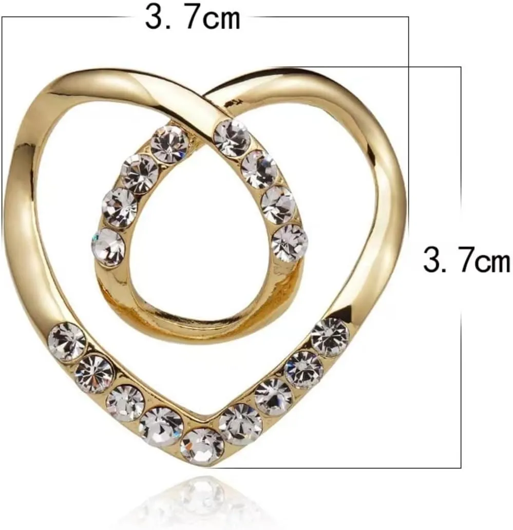 Women's Scarf Ring Clip T-shirt Ties Clips Clothes Corner Knotted Button Metal Shirt Clip Buckle 8PCS