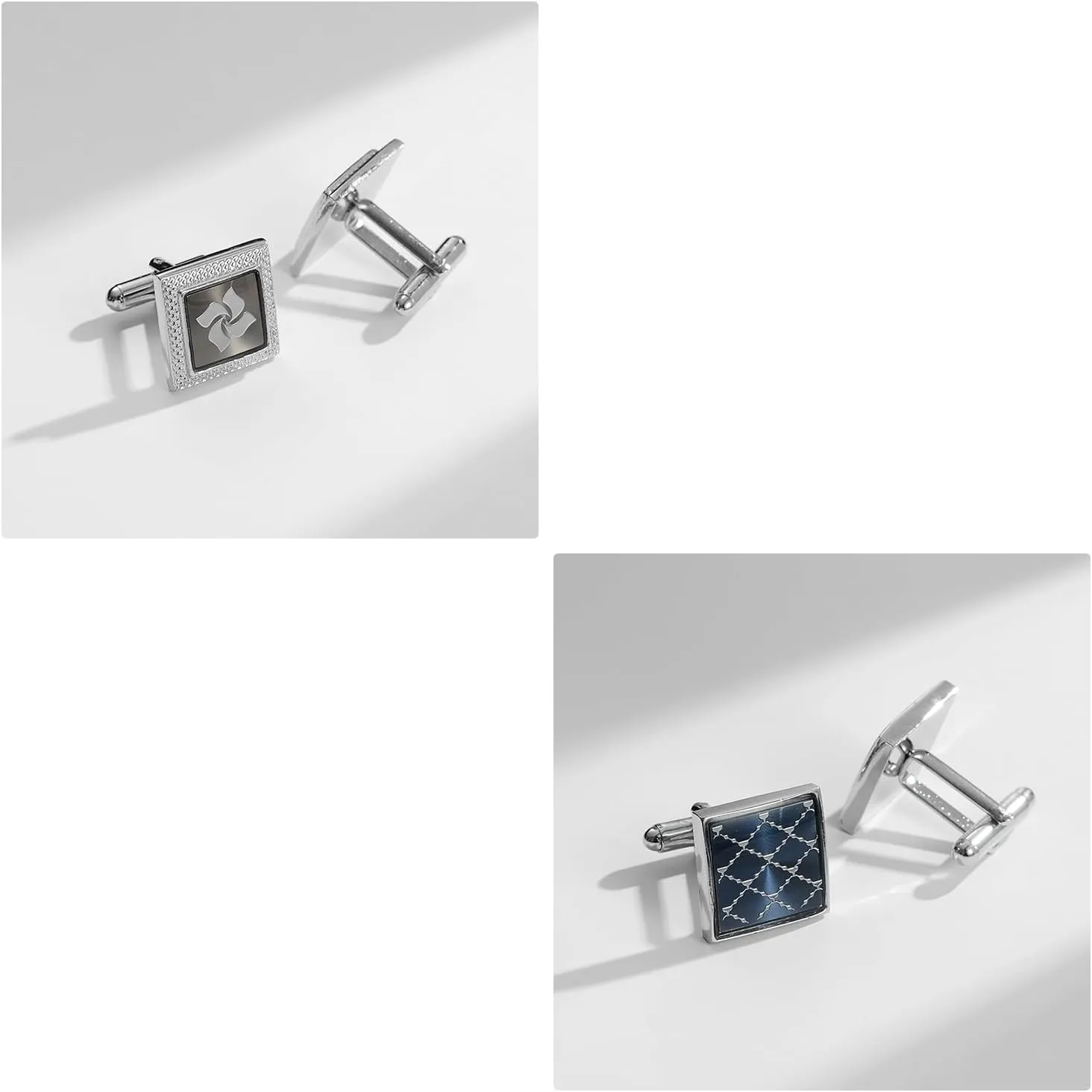 wynameleri Cufflinks Set 6 Pairs for Men, Business Formal Shirts Buttons Cuff Link Packed in Case
