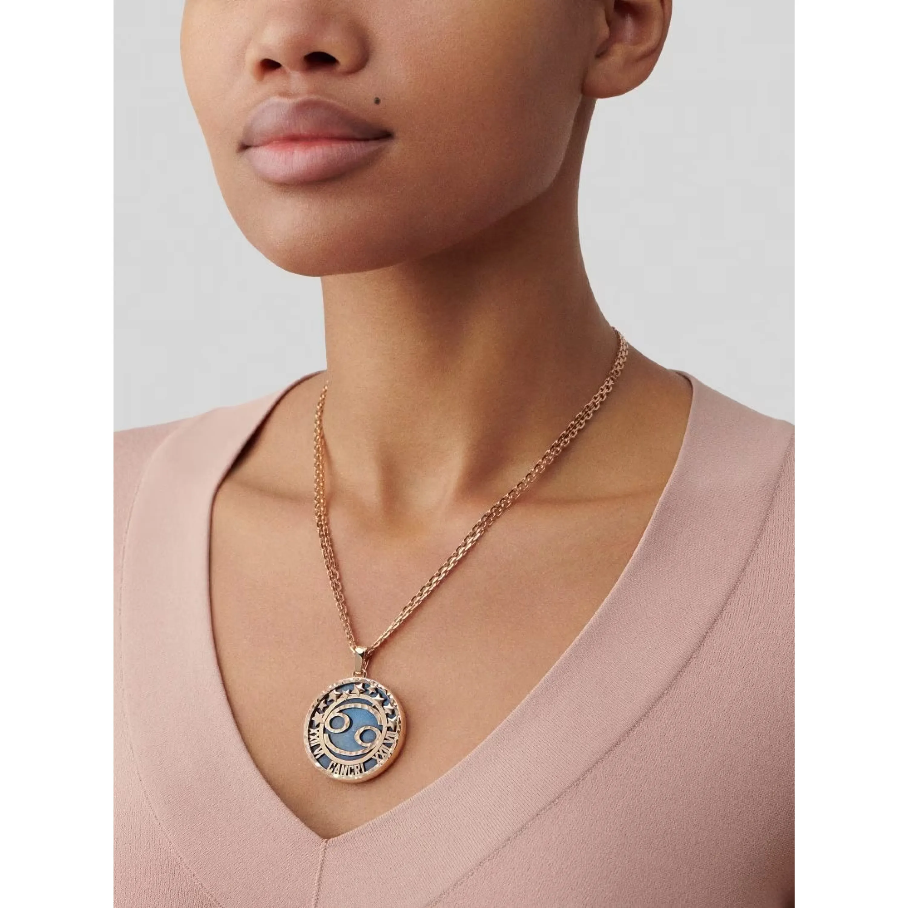 Zodiaque Long Necklace Cancri (Cancer)