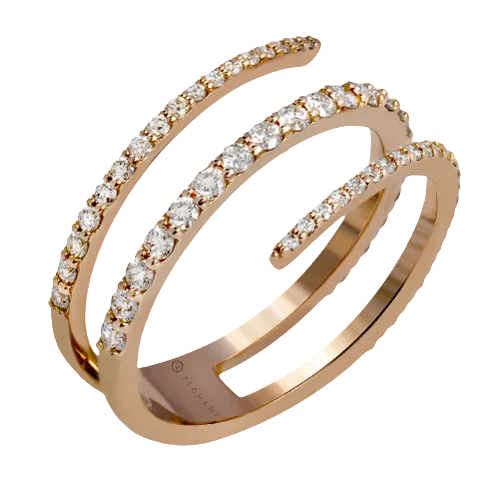 ZR1342 Right Hand Ring in 14k Gold with Diamonds