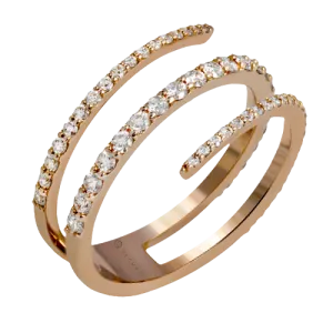 ZR1342 Right Hand Ring in 14k Gold with Diamonds